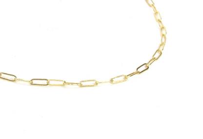 Dainty Paperclip Chain Anklet | Minimalist Anklet