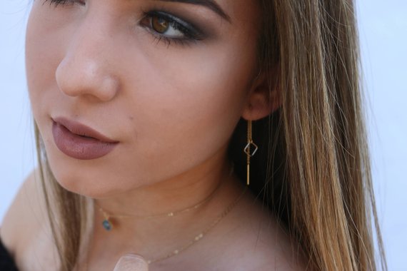 Square Threader Earrings