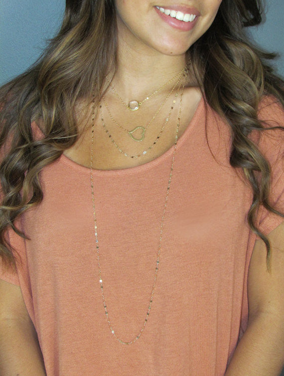 Fancy Double Bar Layering Chain