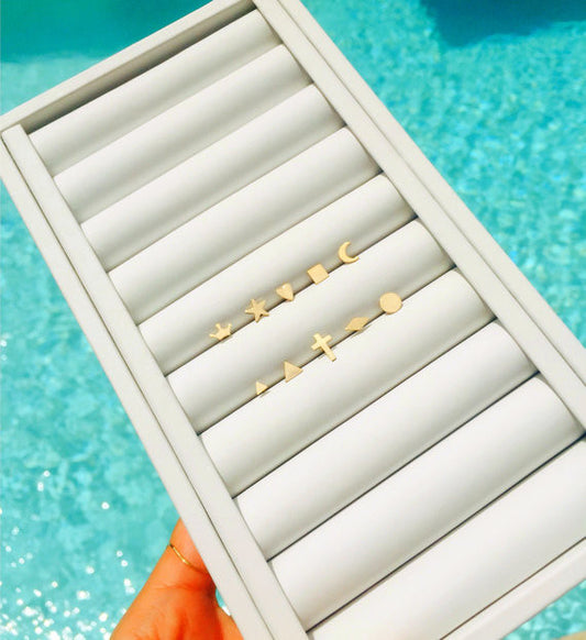 14K Gold Single Stud Earrings | Mix & Match Styles | Buy One or a Pair