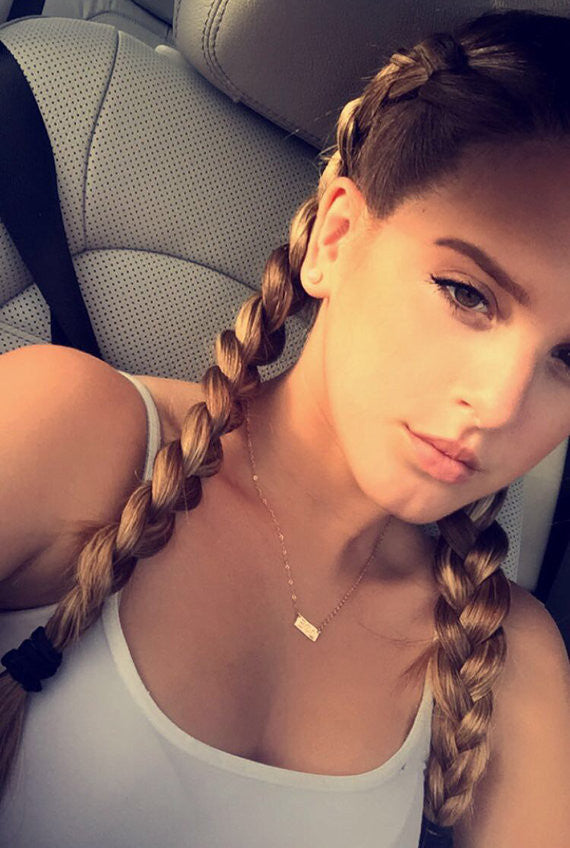 Engraved Mini Bar Necklace | Personalized Necklace