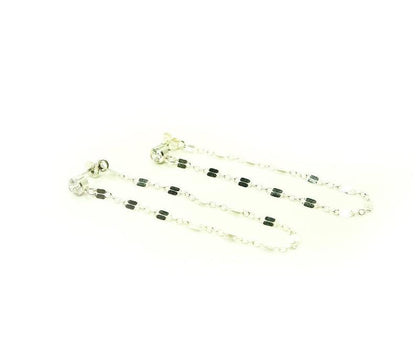 CZ Lace Chain Earrings | Front-to-Back Dangle Earrings