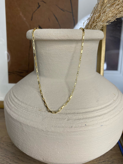 Elongated Box Chain Necklace | Gold-Filled Everyday Layering