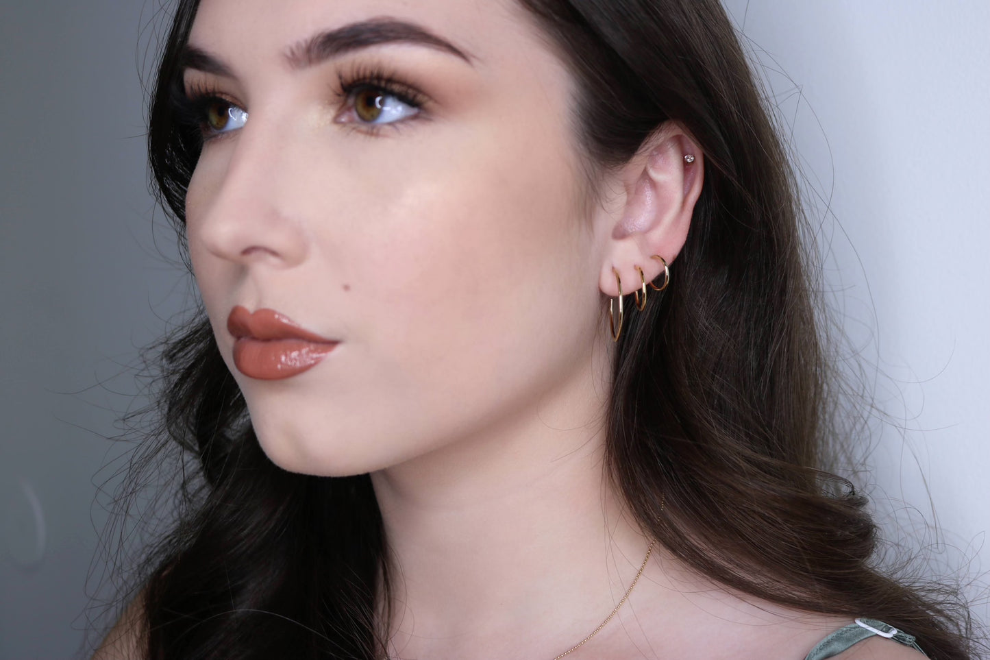 Skinny Hoop Earrings