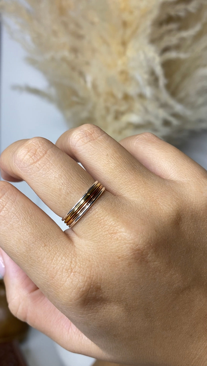 Polished Stack Rings | Dainty Reflective Band
