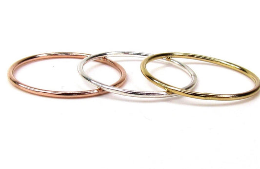 Polished Stack Rings | Dainty Reflective Band