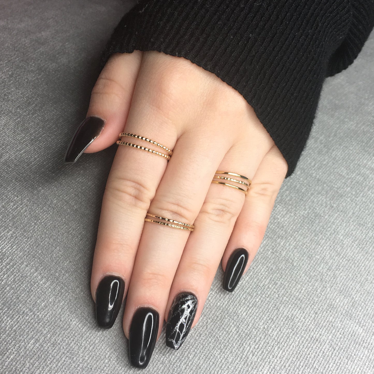 Textured Stack Ring | Linear Design Band