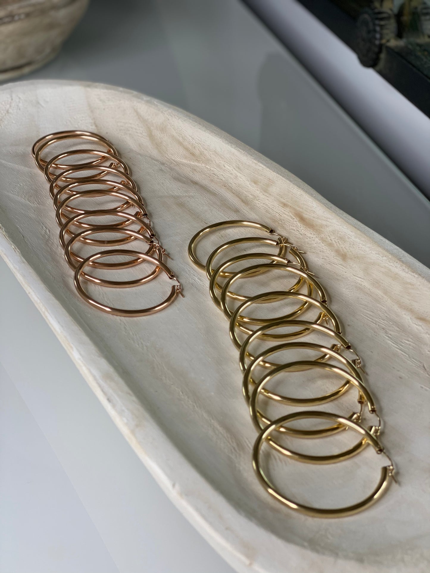 Mega Hoop Earrings | 50mm x 3mm | Bold Hoops