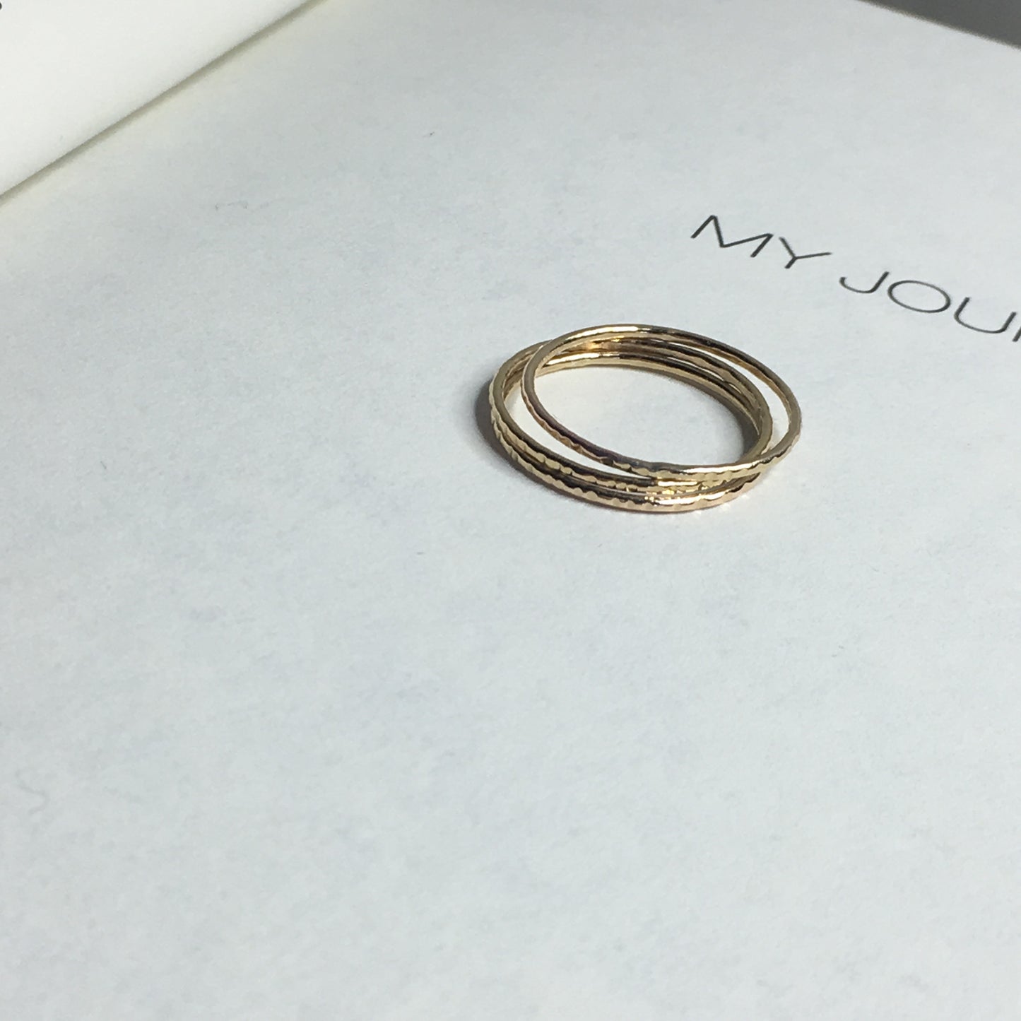 Textured Stack Ring | Linear Design Band
