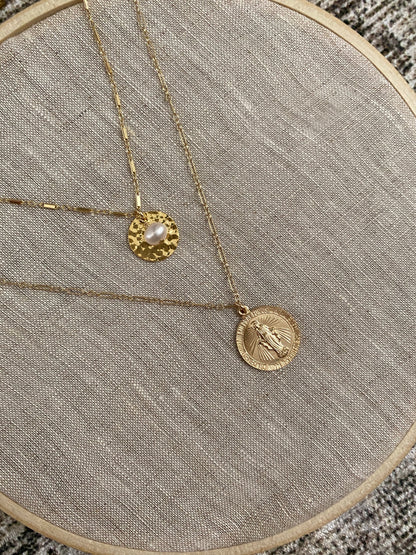 Miraculous Coin Necklace | Gold Filled Pendant