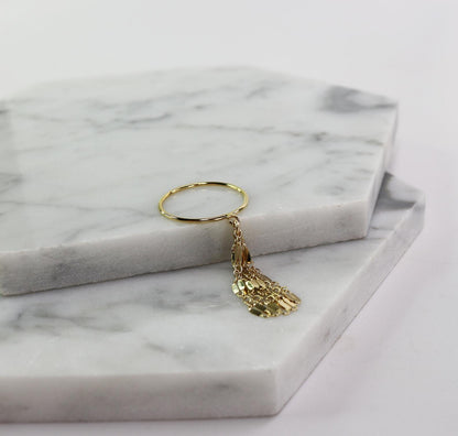 Tassel Charm Ring