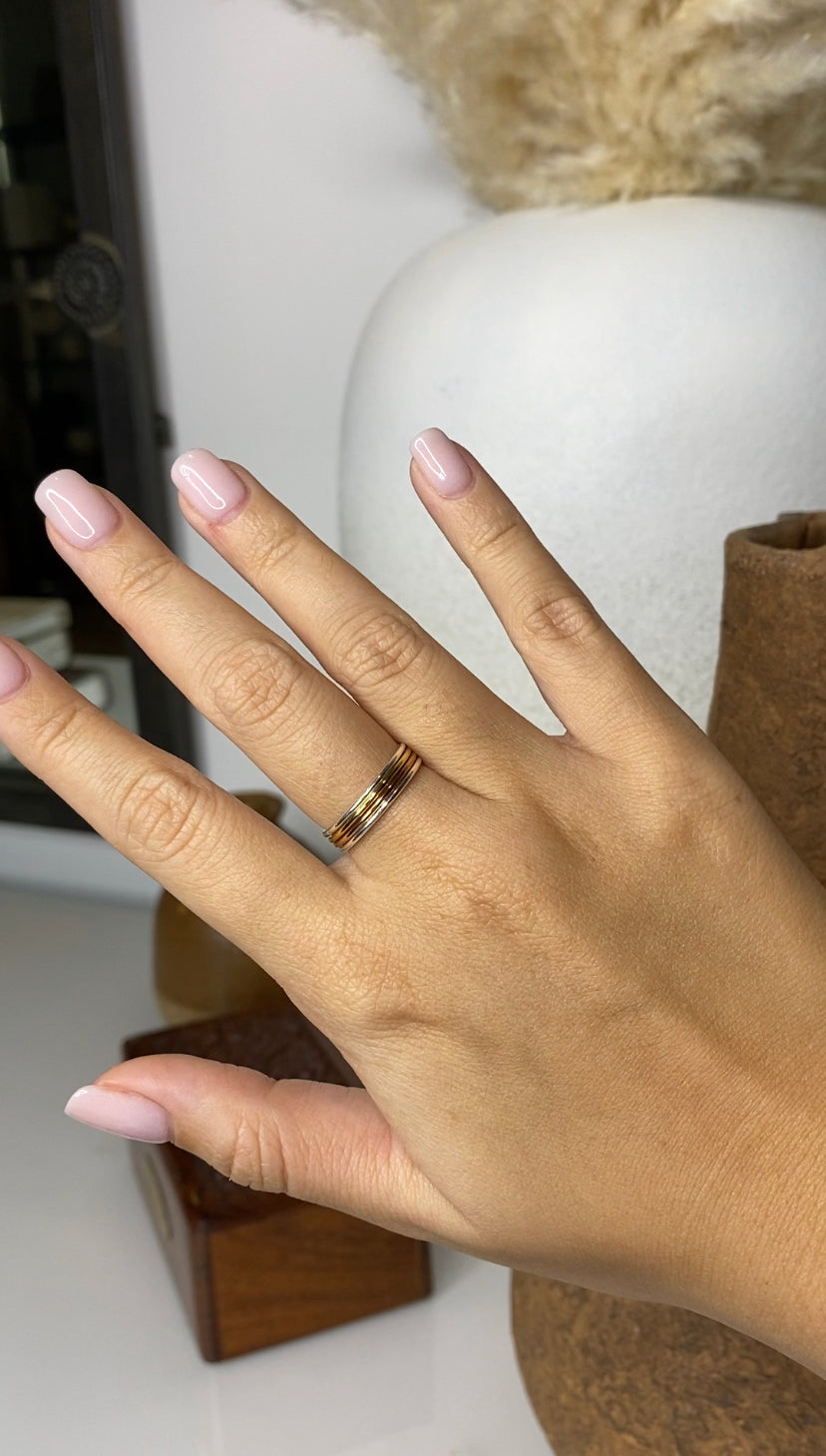 Polished Stack Rings | Dainty Reflective Band