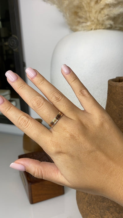 Polished Stack Rings | Dainty Reflective Band