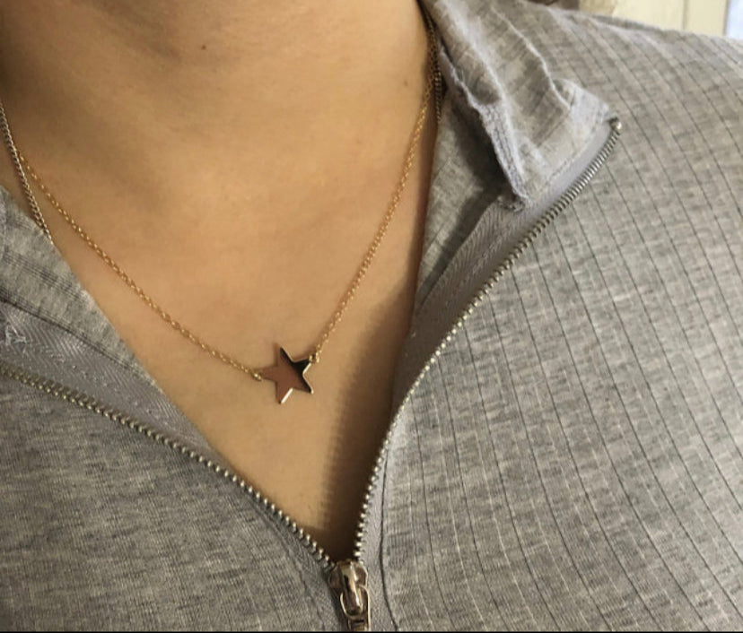 Star Necklace | 3 Metal Choices | Celestial Necklace – Gems In Vogue