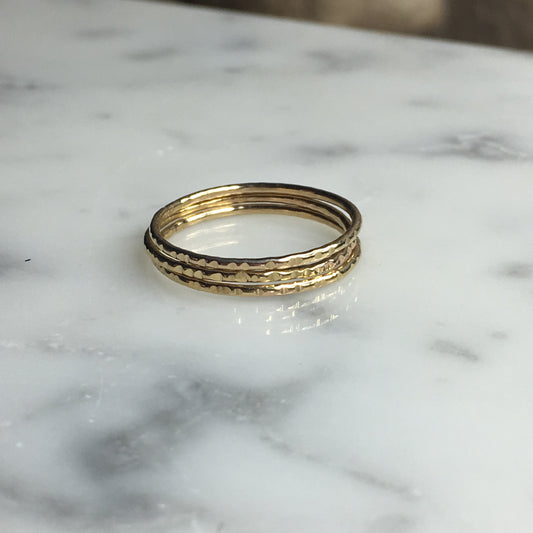 Read Between the Lines Stack Ring