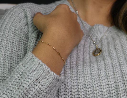 Beaded Satellite Bracelet | Dainty Bead Layering Bracelet