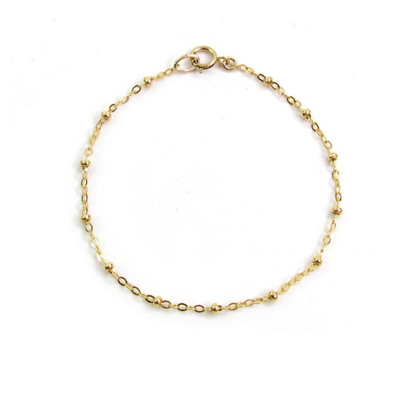 Beaded Satellite Bracelet | Dainty Bead Layering Bracelet