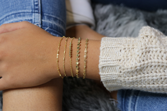 Beaded Satellite Bracelet | Dainty Bead Layering Bracelet