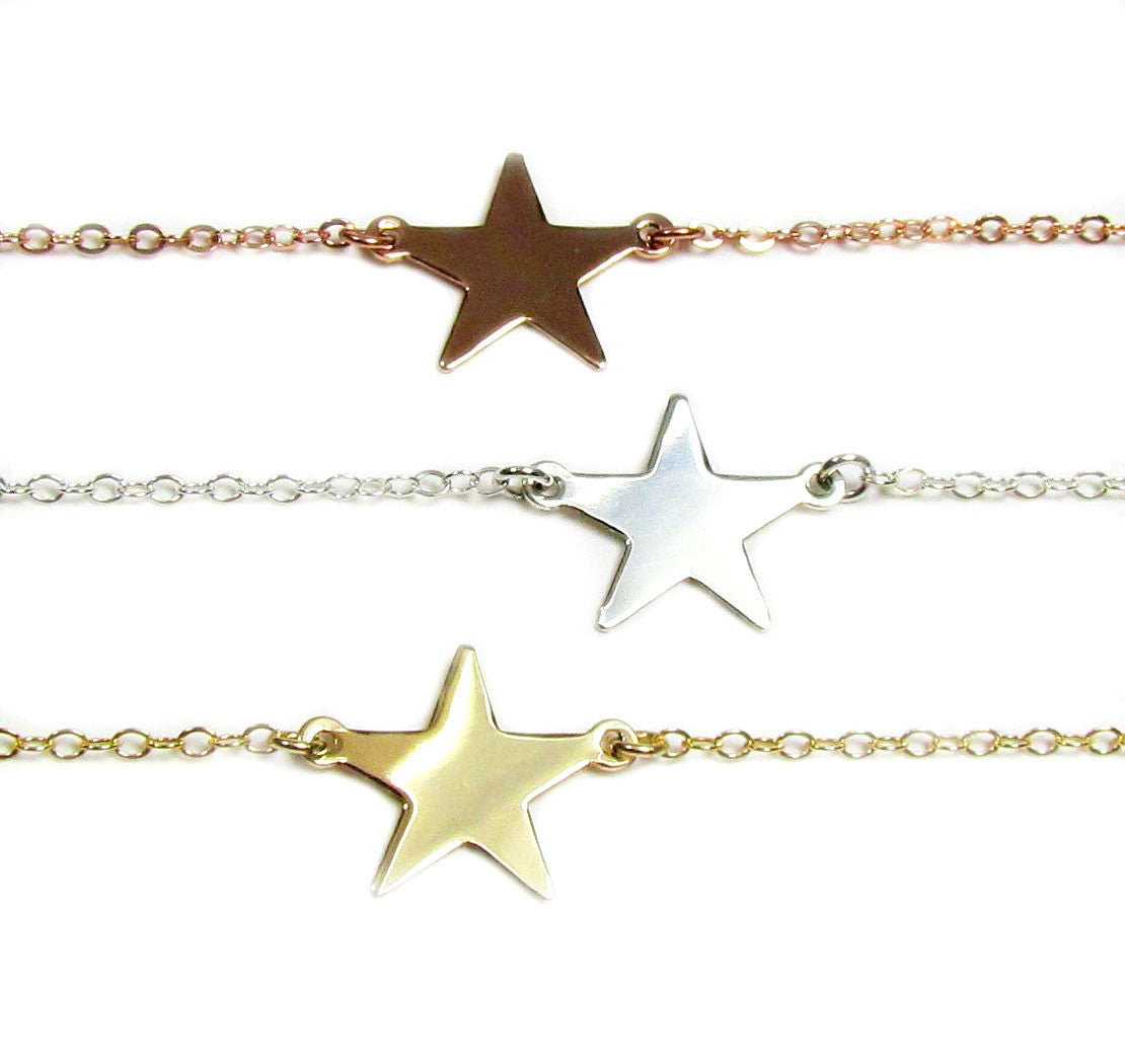 Star Necklace | 3 Metal Choices | Celestial Necklace