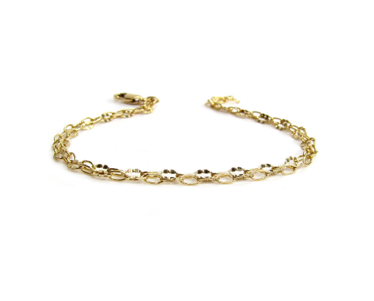 Double Strand Lace Chain Bracelet | Double Dapped Fancy Chain