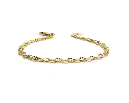Double Strand Lace Chain Bracelet | Double Dapped Fancy Chain