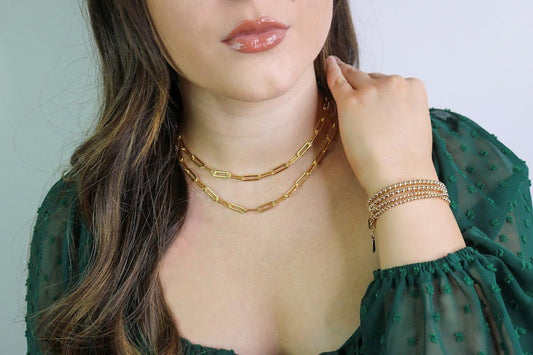 Chunky Paperclip Chain Necklace
